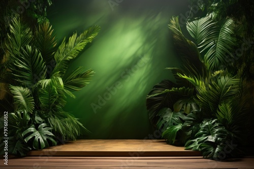 Tropical leaf background nature plant light.