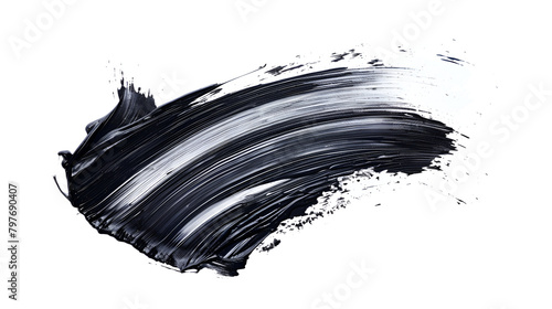Abstract colorful acrylic paint brush strokes isolated on white background ,Texture of strokes of colored paint, Acrylic brush stroke paiting over isolated background, canvas watercolor texture