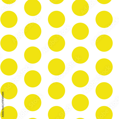 yellow polka dot seamless pattern design