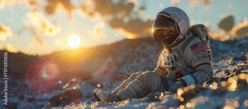 Cosmonaut in Orbit A Glimpse into the Future of Space photo