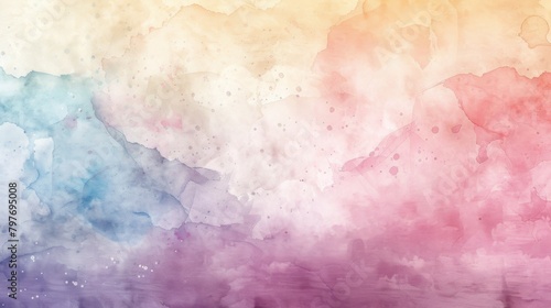 Pastel Watercolor Dream with Delicate Washes of Soft Colors © Postproduction
