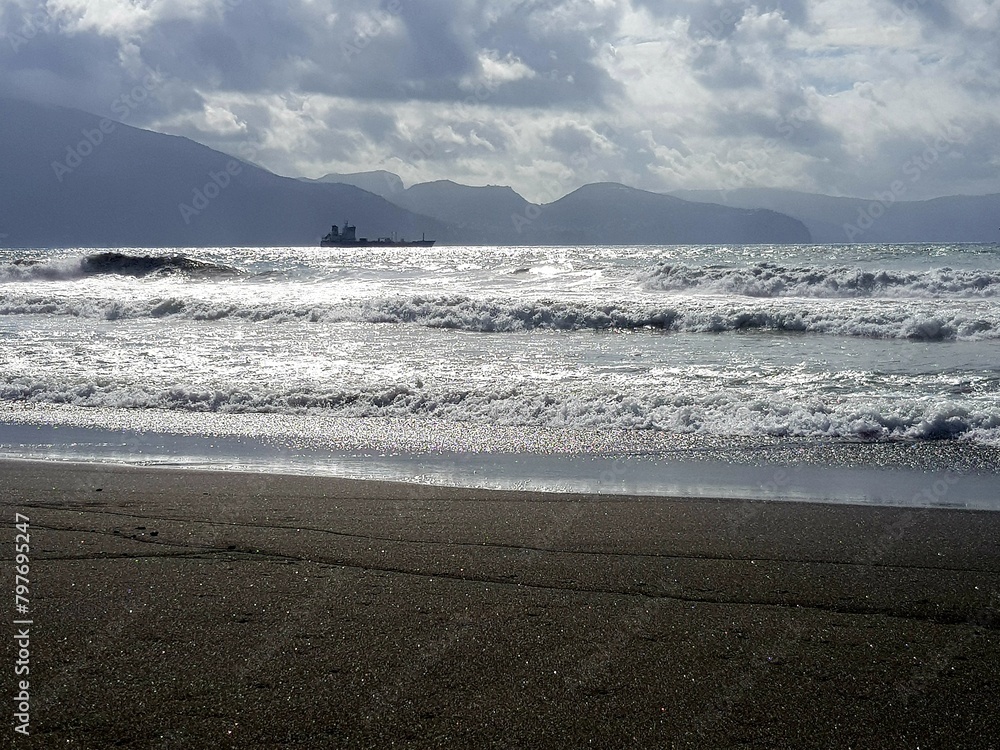 Beach in the south of Chile, Andalucia.