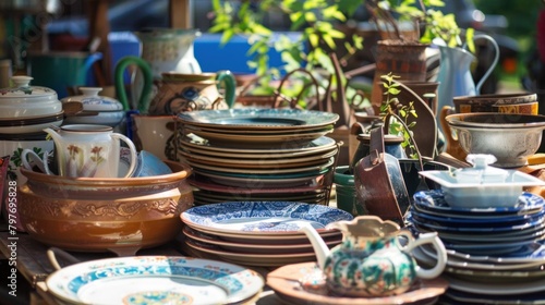 Collection of Pre-Loved Household Items Encouraging a Sustainable Lifestyle