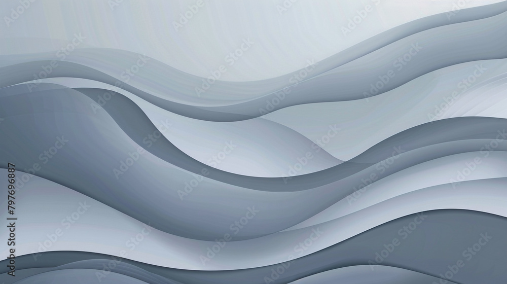 Obraz premium Slate Gray Minimal Wave Vector Background in Ultra HD Quality.