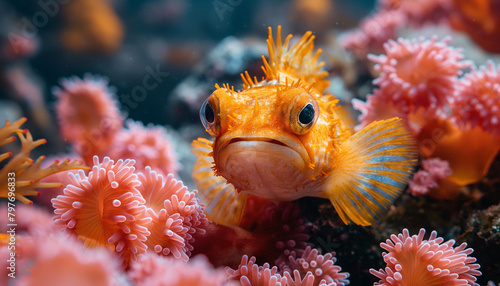 Orange Porcupinefish diodon