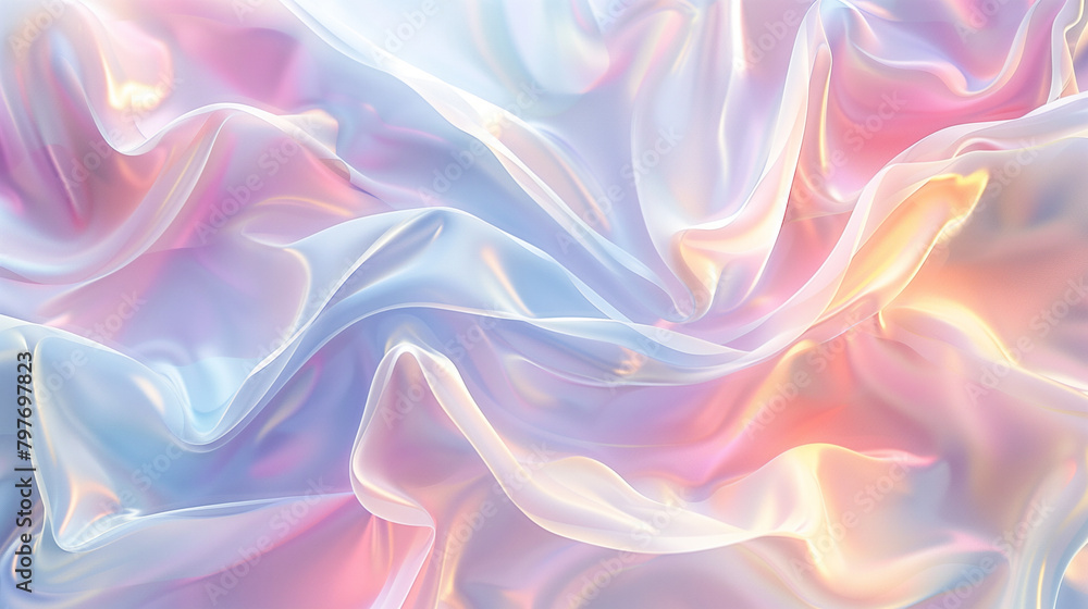 Obraz premium pink and blue pastel silk background