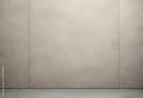 AI generated illustration of abstract empty concrete wall with dramatic lighting at the far end