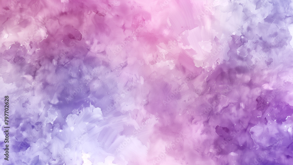 Whispering Lilacs: Pastel Purple Watercolor Wash