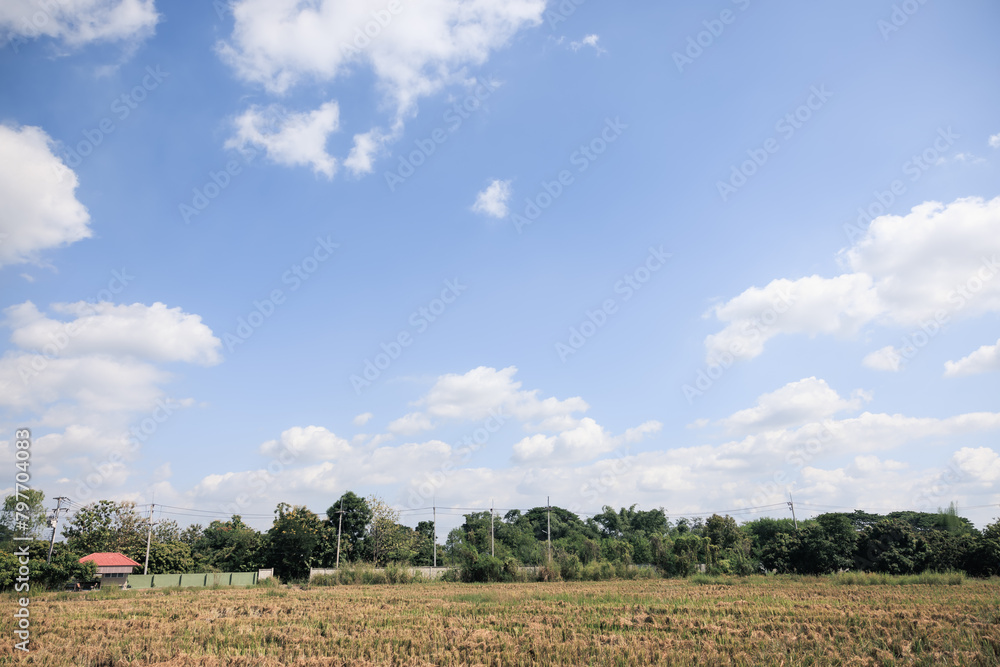 Beautiful sky and cloud at high. Landscape at outdoor include space, light of nature, sunlight, horizon or skyline. Bright blue color at day in autumn for scene, backdrop, background and wallpaper. Beautiful sky and cloud at high. Landscape at outdoor include space, light of nature, sunlight, horizon or skyline. Bright blue color at day in autumn for scene, backdrop, background and wallpaper.