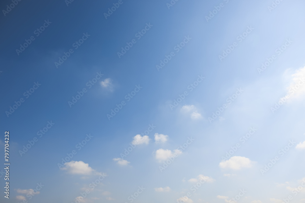Beautiful clear sky and cloud at high. Landscape at outdoor include environment, weather, empty space and light of nature. Bright blue color at day in autumn for scene, backdrop and background. Beautiful clear sky and cloud at high. Landscape at outdoor include environment, weather, empty space and light of nature. Bright blue color at day in autumn for scene, backdrop and background.