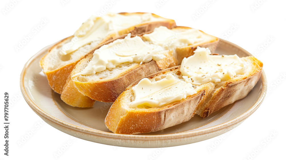 French Baguette Slices with Cream Cheese Spread, Ideal for Breakfast, Lunch, or Snack, Delicious Gourmet Cuisine on Transparent Background, Perfect for Culinary Blog or Food Magazine Cover Image. French Baguette Slices with Cream Cheese Spread, Ideal for Breakfast, Lunch, or Snack, Delicious Gourmet Cuisine on Transparent Background, Perfect for Culinary Blog or Food Magazine Cover Image.