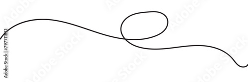 Line squiggle vector decoration element