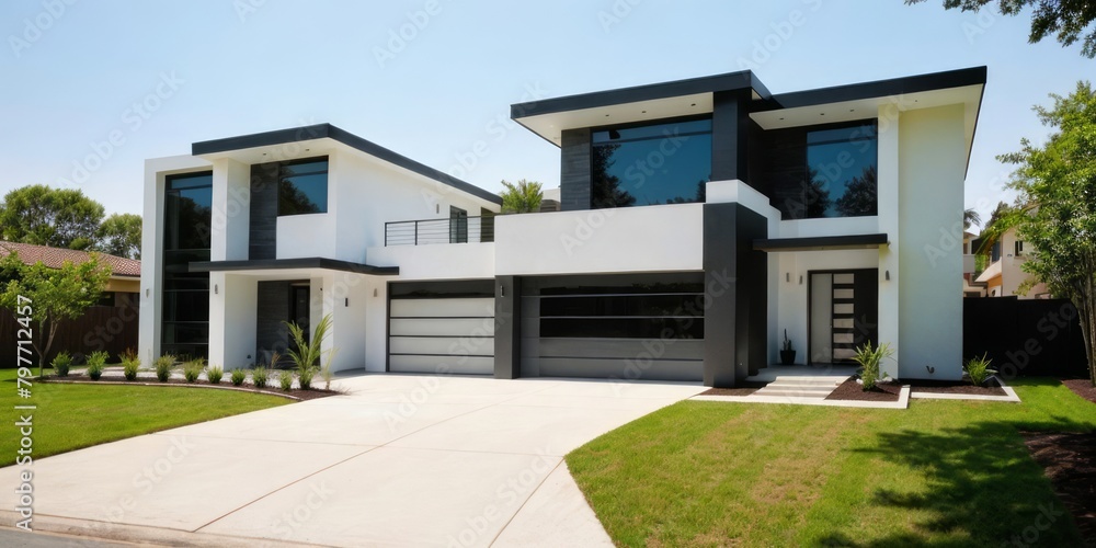 modern house property real estate exterior design