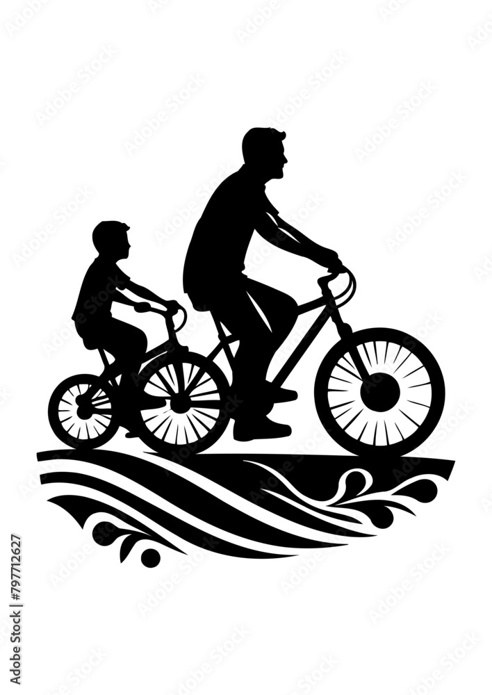 Obraz premium fathers day vector