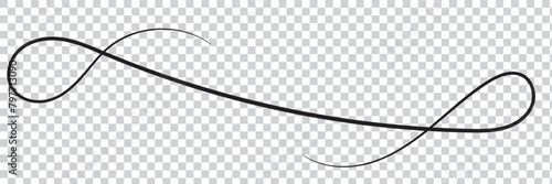 Line squiggle vector decoration element