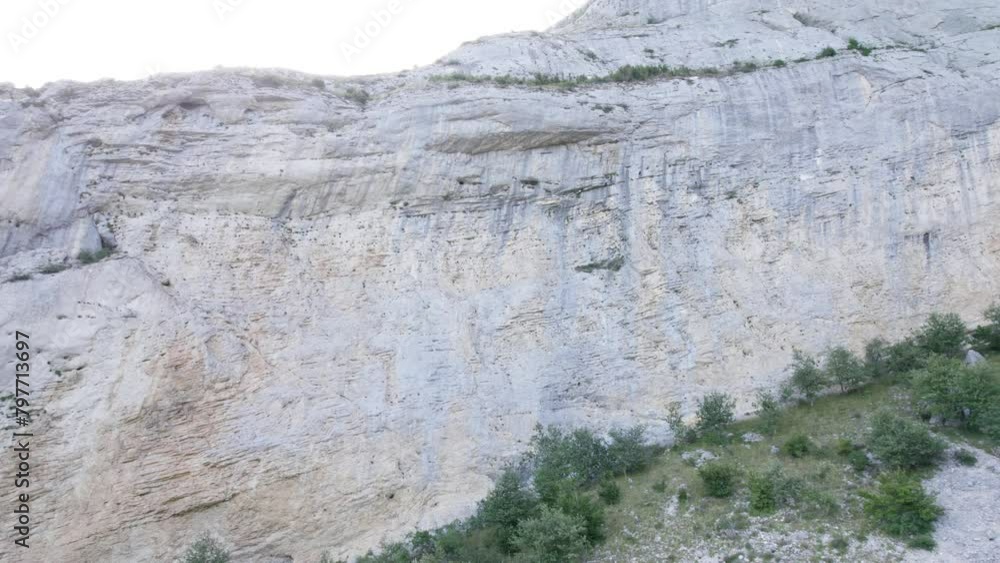 Aerial Shot of Chironne Via Ferrata and Rock Climbing Famous Spot in the French Vercors Aerial Shot of Chironne Via Ferrata and Rock Climbing Famous Spot in the French Vercors