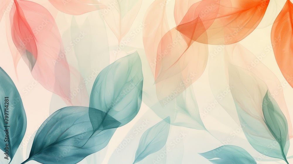 Fototapeta premium minimalist pattern of delicate pastel hues, creating a soft and calming atmosphere