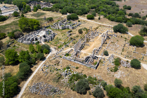 Afrodisias Ancient city.  (Aphrodisias) was named after Aphrodite, the Greek goddess of love. Aphrodite The most famous of cities called Aphrodisias. The UNESCO World Heritage. Aydın - TURKEY #797714242