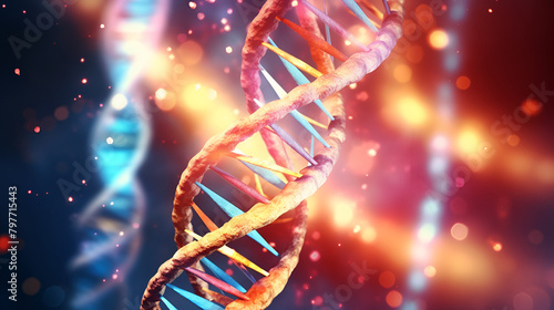 abstract background with dna,abstract background with glowing lights of dna stand