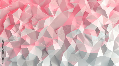 Wallpaper Mural Grey and Pink Background with Soft Polygons Torontodigital.ca