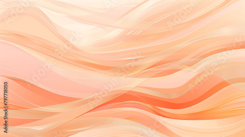Pastel Peach Background in Minimal Wave Vector, High Definition.