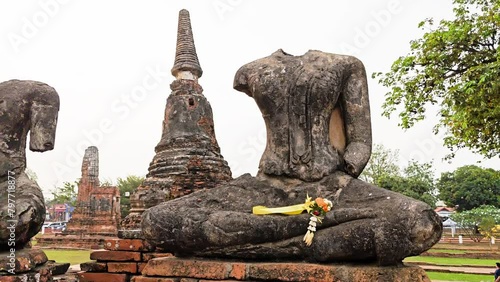 Wat Chaiwatthanaram is a Buddhist temple in Ayutthaya, Thailand photo