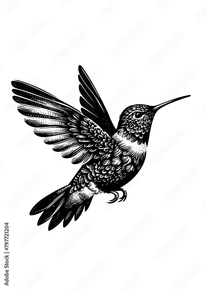Fototapeta premium hummingbird vector