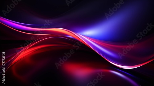 abstract background of neon waves