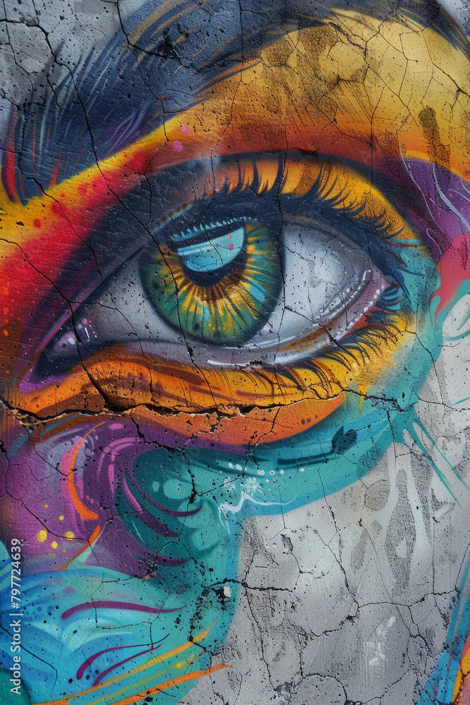 Abstract graffiti art on an industrial building featuring swirling colors and surreal designs, creating a visually captivating and thought-provoking display. Abstract graffiti art on an industrial building featuring swirling colors and surreal designs, creating a visually captivating and thought-provoking display.