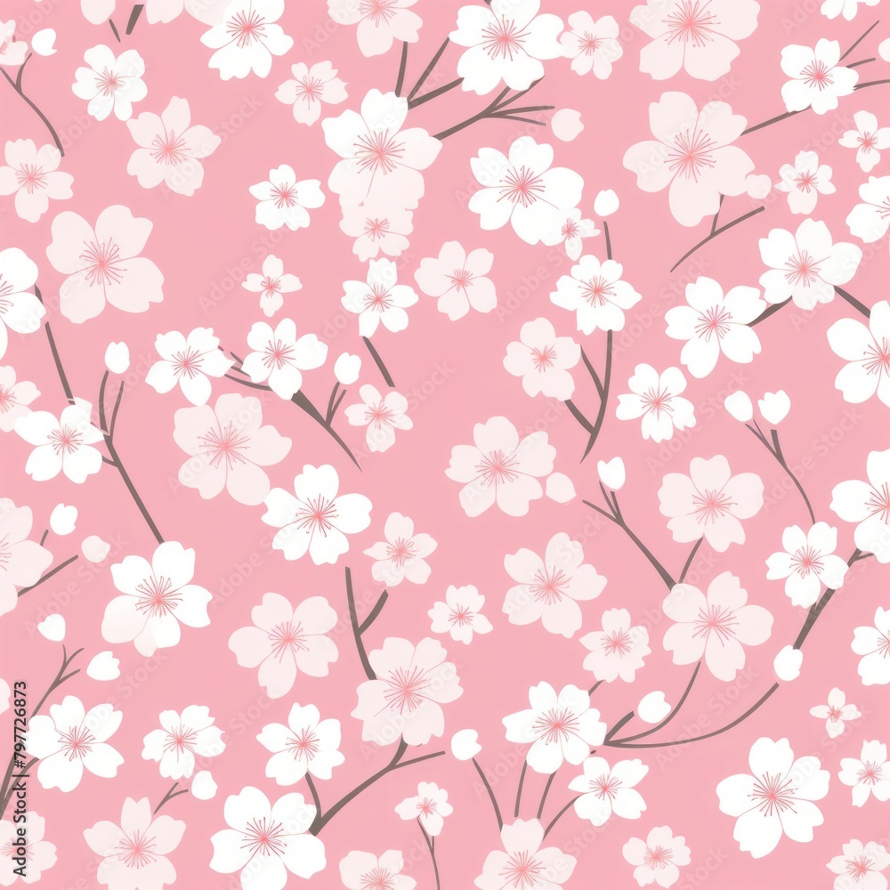 Sakura pattern backgrounds blossom flower.