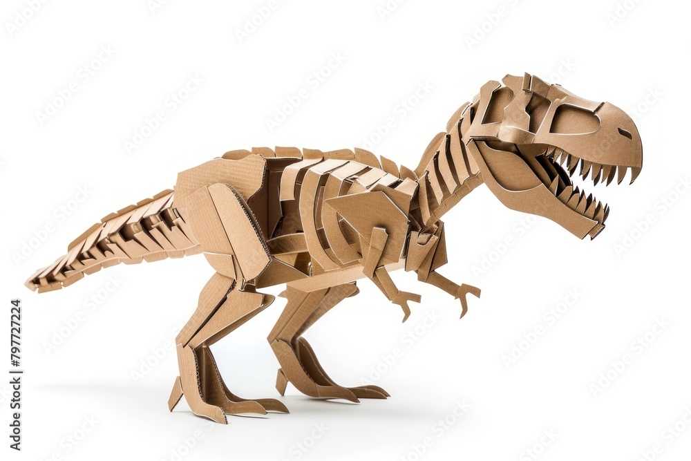 Fototapeta premium T Rex bulldozer dinosaur reptile.