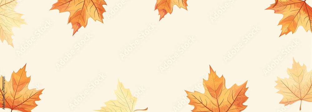 autumn maple leaves border with space for text autumn maple leaves border with space for text