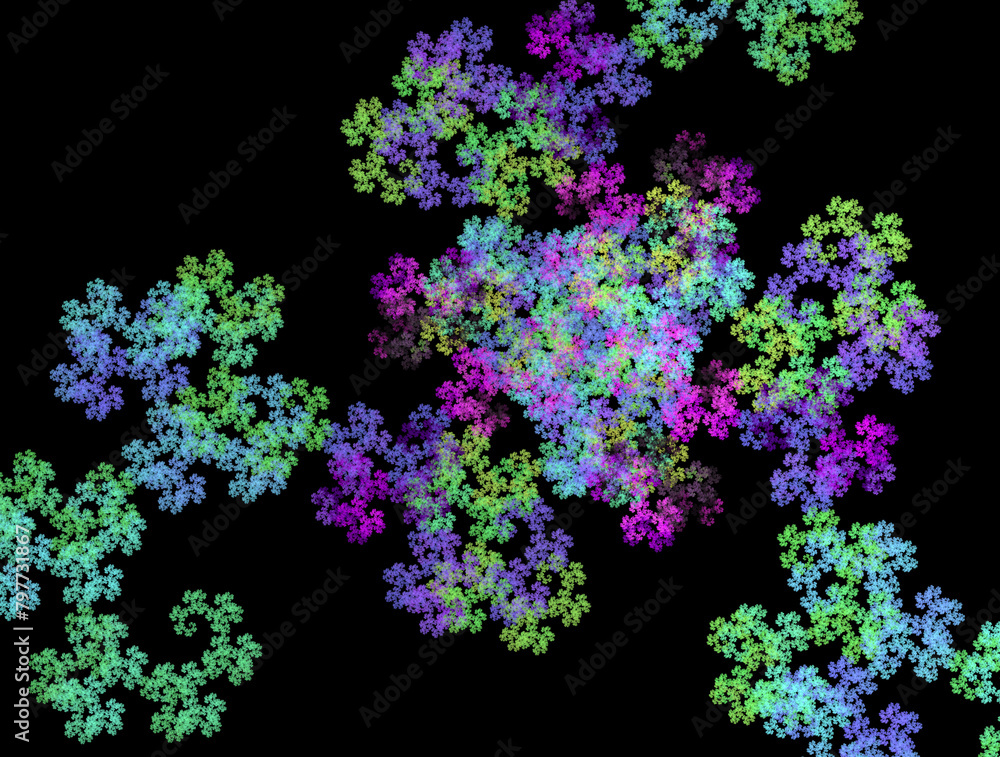 Imaginatory fractal abstract background Image