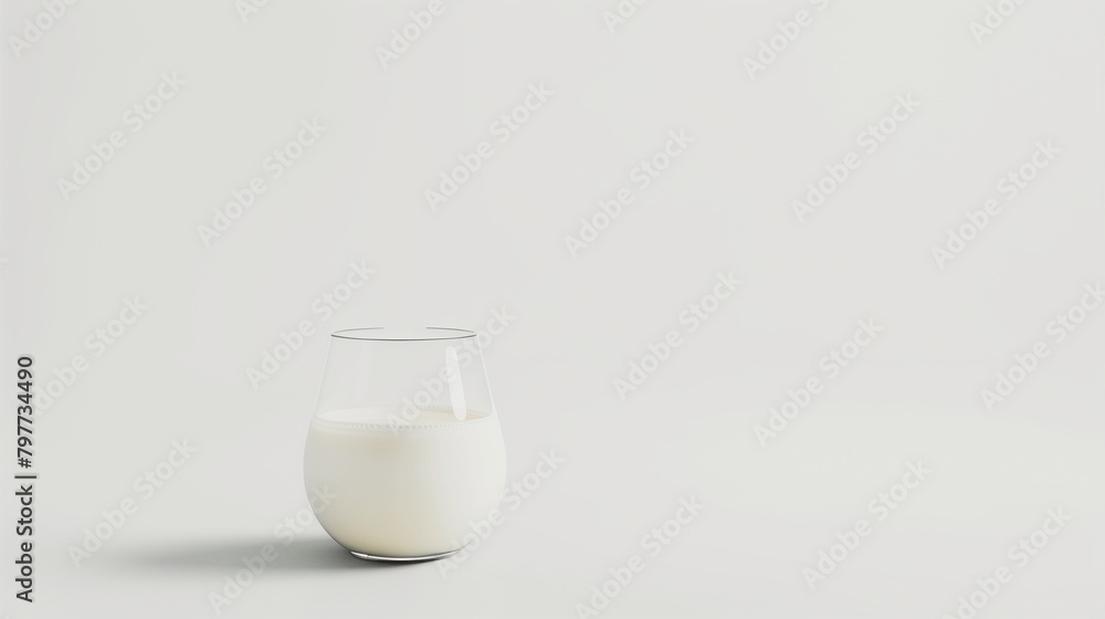Serene glass of milk on white background radiates purity and calmness, suitable for dairy ads or wellness platforms. Serene glass of milk on white background radiates purity and calmness, suitable for dairy ads or wellness platforms.