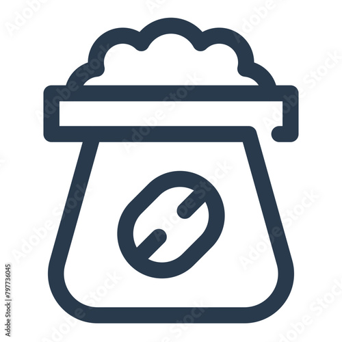 Coffee Grounds Icon Vector Illustration