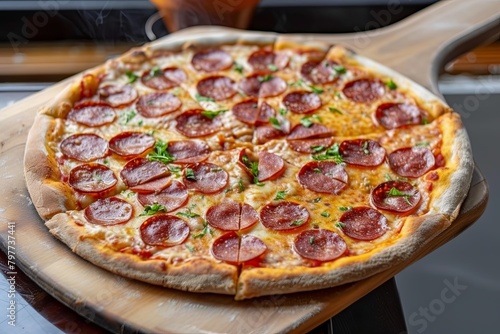 Baked Pepperoni Pizza: Traditional Meal with a Hot Twist