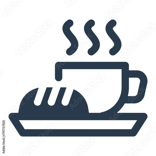 Coffee Break Refreshing Icon Illustration