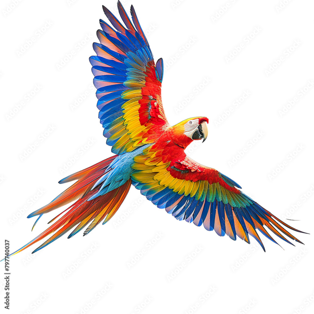 Fototapeta premium blue and yellow macaw