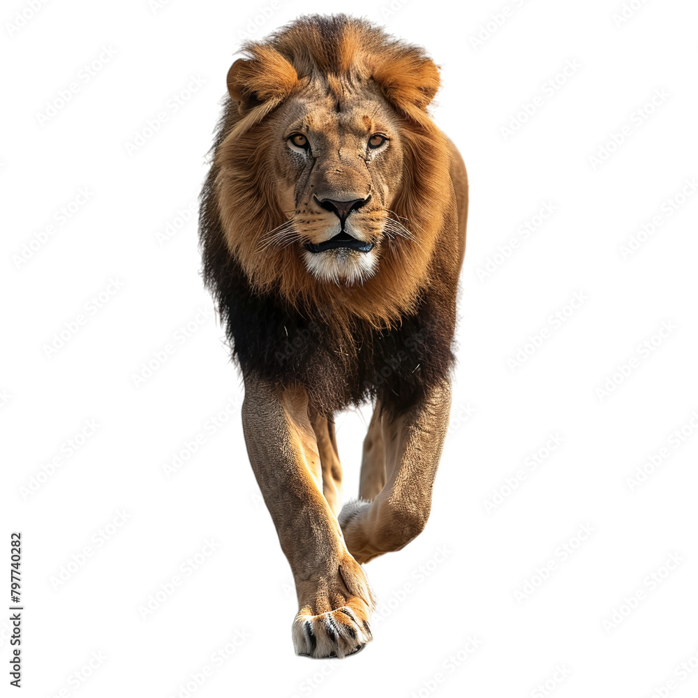Fototapeta premium lion isolated on white
