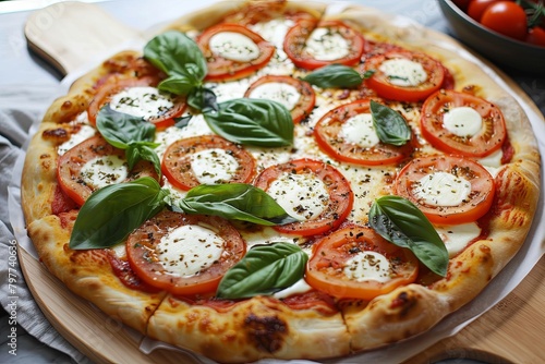 Authentic Italian Margarita Pizza Recipe: Tasty Blend of Mozzarella, Tomatoes, and Basil in Every Bite