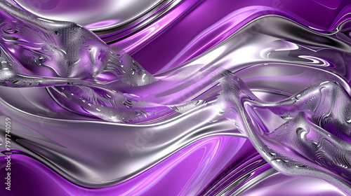 Vibrant Lavender with Silver Premium Abstract Background.