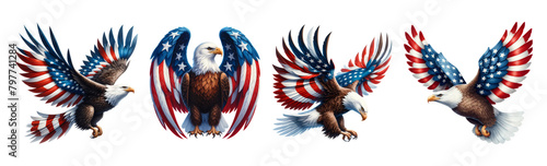 4th of july american eagle clipart
