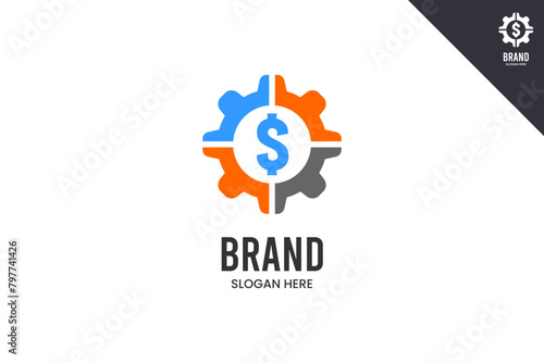 Money logo. Business, accounting, finance and bookkeeping logo identity template. Perfect logo for business related to finance, accounting and bookkeeping symbol business. Vector eps 10.