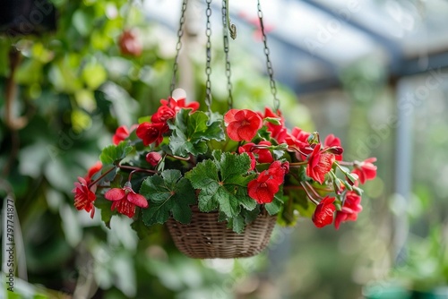 red flowers in a garden