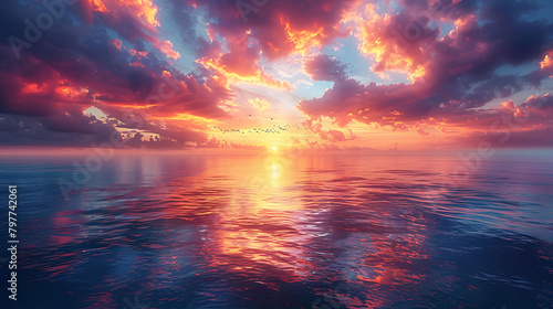 sunset over the sea © ASAD