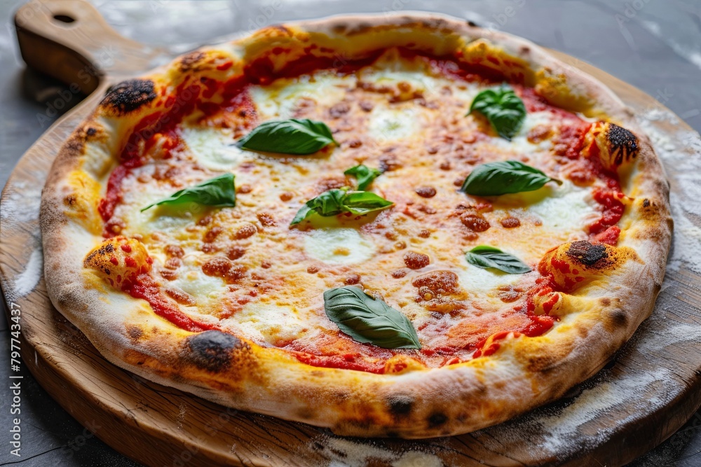 Freshly Baked Italian Pizza: Quick Delicious Dinner Idea with Cheesy Goodness