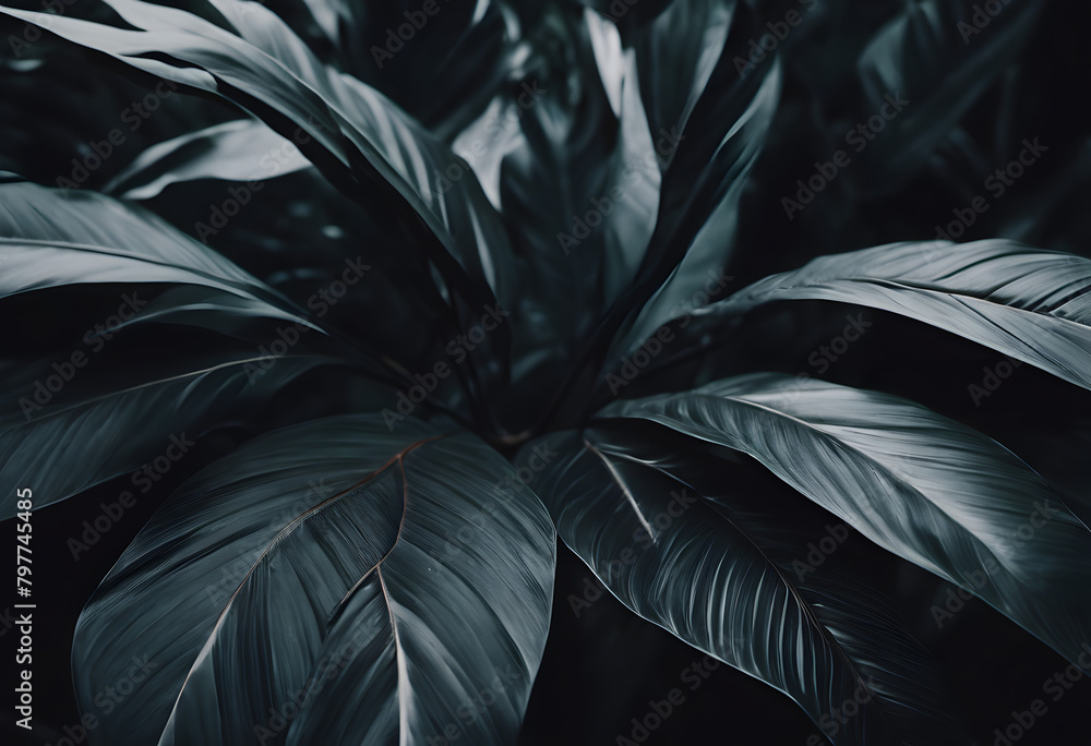 © DesignByGade - Dark Green Foliage Close-Up - Moody Botanical Textures © DesignByGade - Dark Green Foliage Close-Up - Moody Botanical Textures