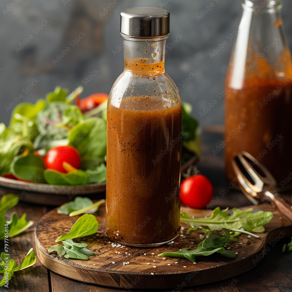 A Bottle of Salad Dressing with a Shaker: Mix Up Your Greens with Flavorful Twists A Bottle of Salad Dressing with a Shaker: Mix Up Your Greens with Flavorful Twists