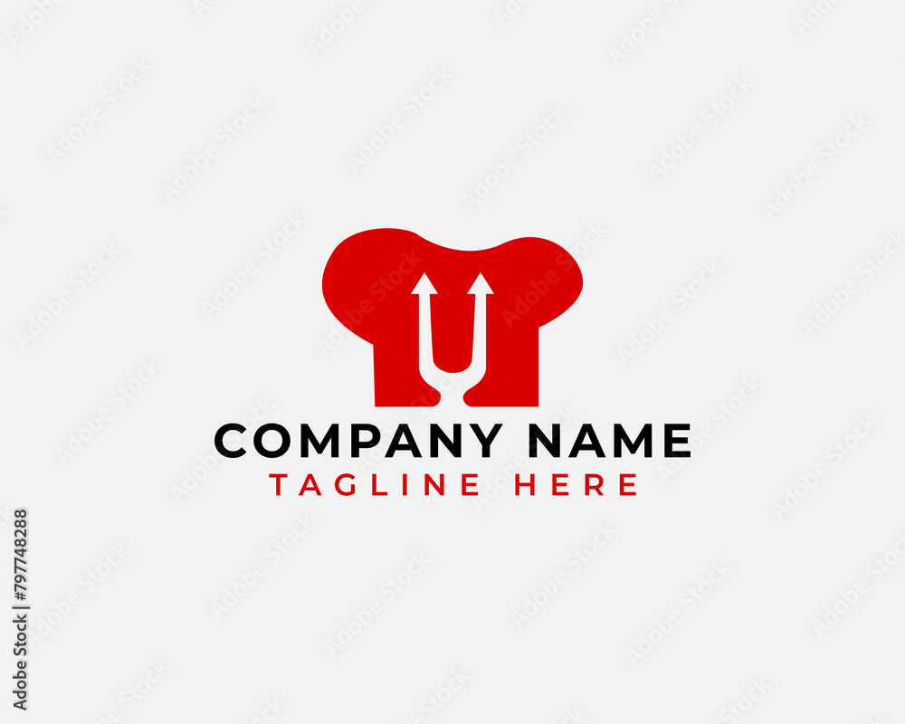chef minimalist vector logo chef minimalist vector logo