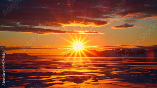 A mesmerizing display of the midnight sun during the summer solstice in the Arctic Circle © Prasanth
